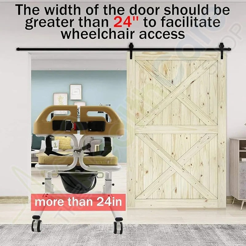 SS Hydraulic Patient Transfer Chair Lift Multifunctional Wheelchair