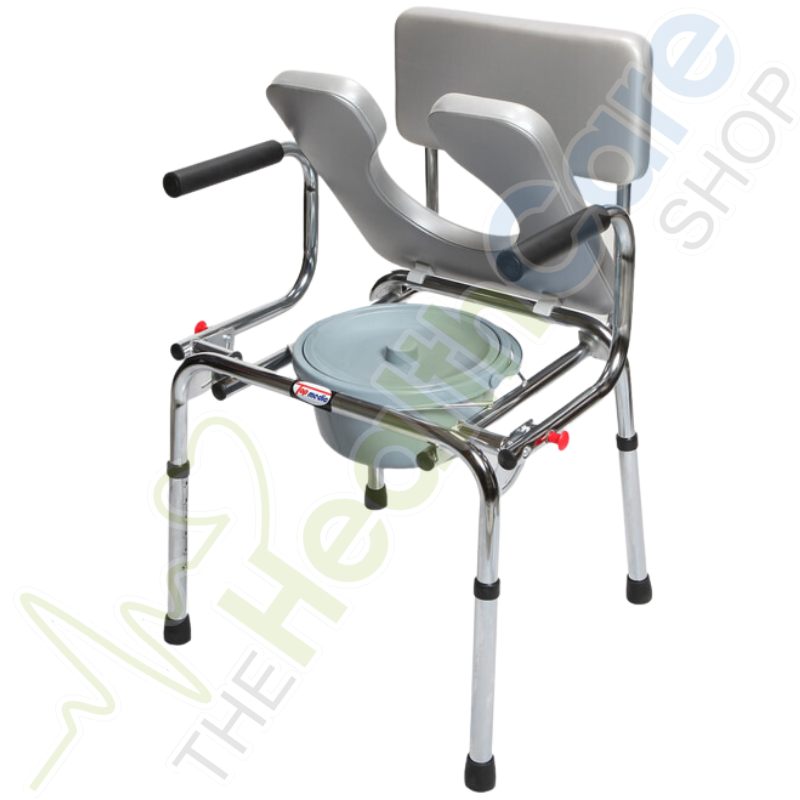 Commode Chair 6671 Extra Wide – Flip-Up Armrests for Maximum Comfort & Accessibility