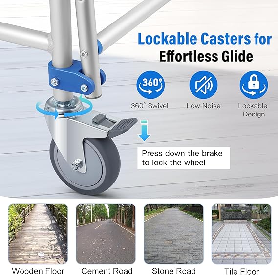 Aluminum Shower Commode Wheelchair