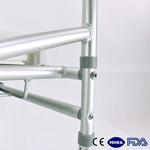 Aluminum Commode Chair – Foldable, Lightweight, Model CA-615-L