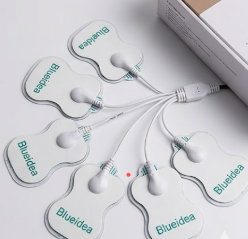 Blueidea Digital Therapy Machine – Electronic Pulse Massager with 4 Electrode Gel Pads & Full Body Pain Relief System