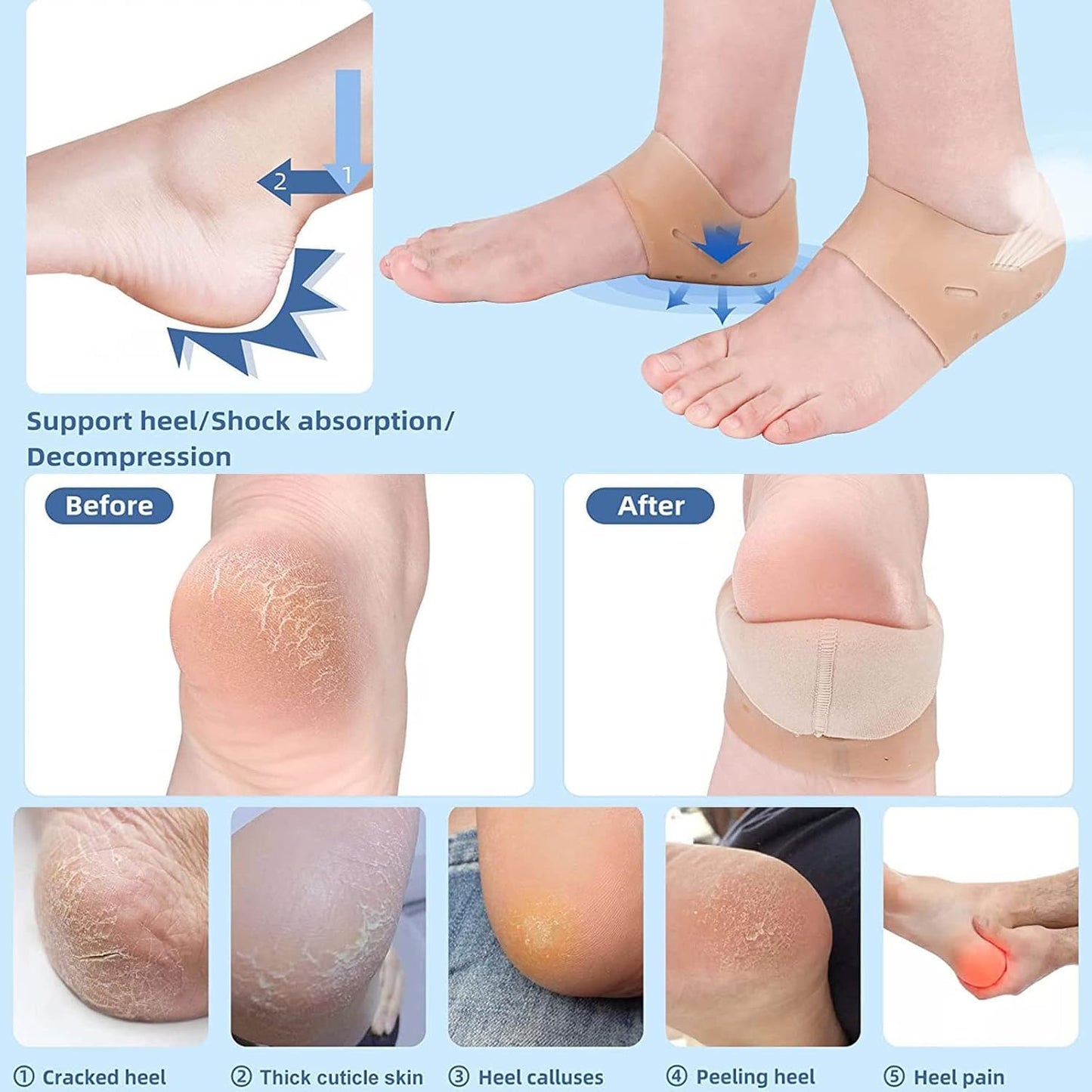 Gel Heel Cushion (OM9-012)