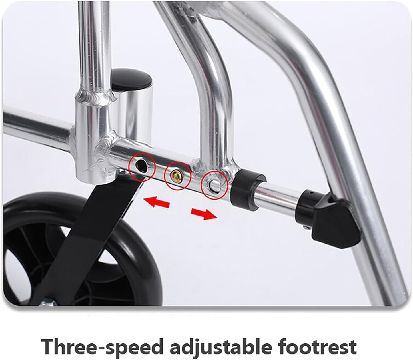 Aluminum Wheelchair 865LABJ-12 – Lightweight, Foldable & Durable Mobility Aid