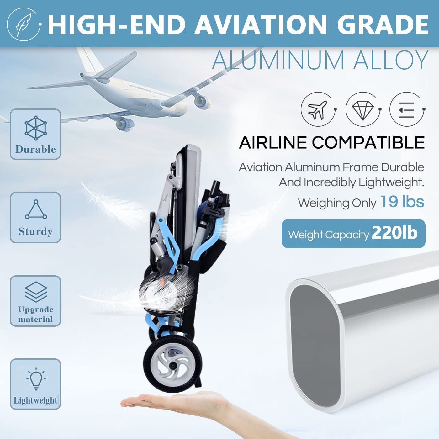 Foldable Lightweight Wheelchair LC 1411