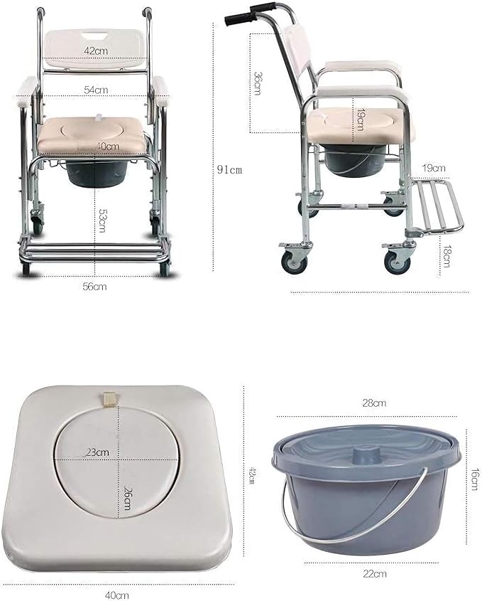 ComfortCare 614 Commode Chair – Sturdy, Comfortable & Portable Toilet Solution