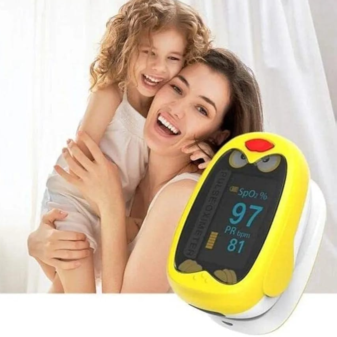 Baby Fingertip Pulse Oximeter K1 – Cute Design, Accurate Oxygen & Pulse Monitoring for Kids