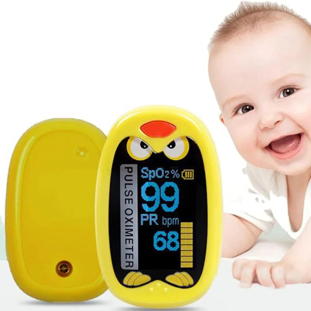 Baby Fingertip Pulse Oximeter K1 – Cute Design, Accurate Oxygen & Pulse Monitoring for Kids