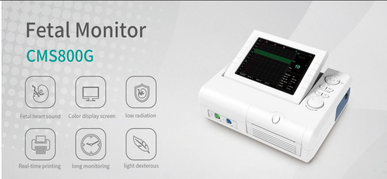 CMS800G Fetal Monitor – Accurate FHR Monitoring & Uterine Activity Tracking for Prenatal Care