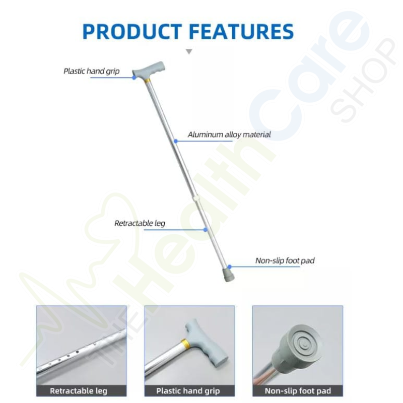 Aluminum Walking Stick Cane – Hammer Head Model FS920L