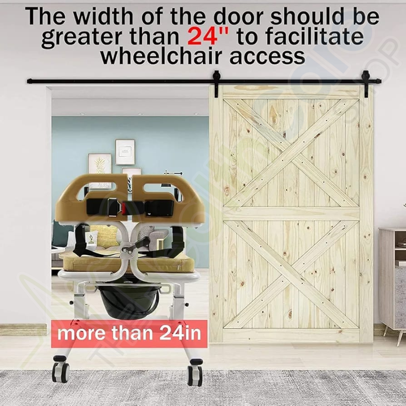 Imported Patient Lift - Transfer Commode Wheelchair 7600LQ-46