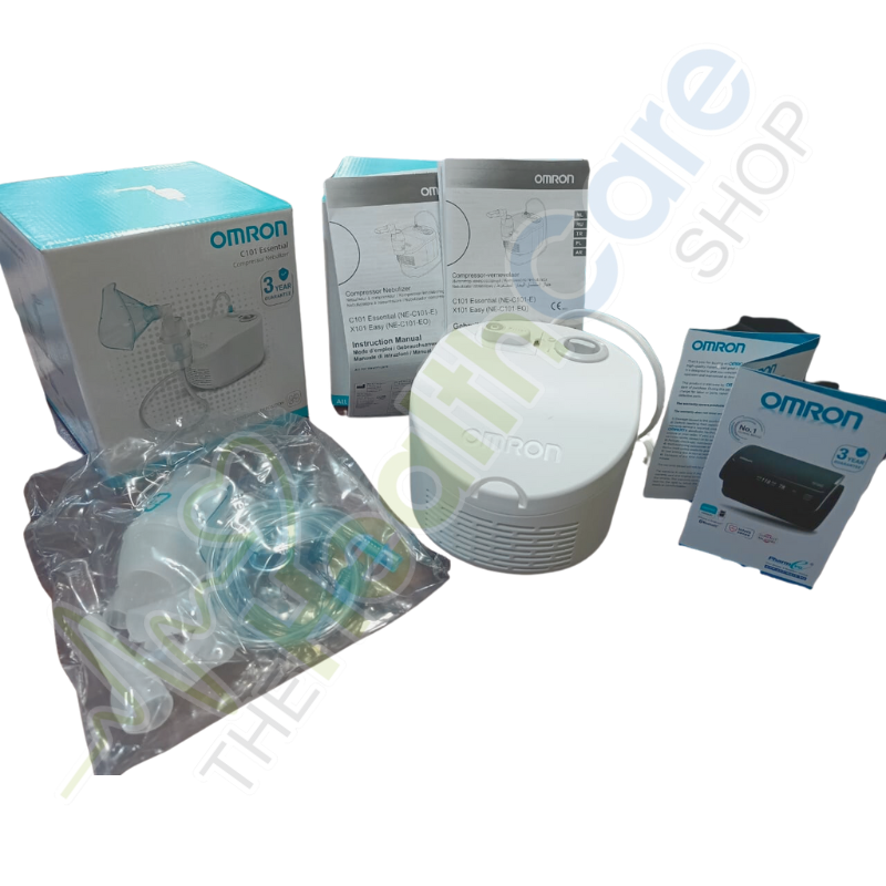 Omron C101 Essential Compressor Nebulizer – 3-Year Official Replacement Warranty