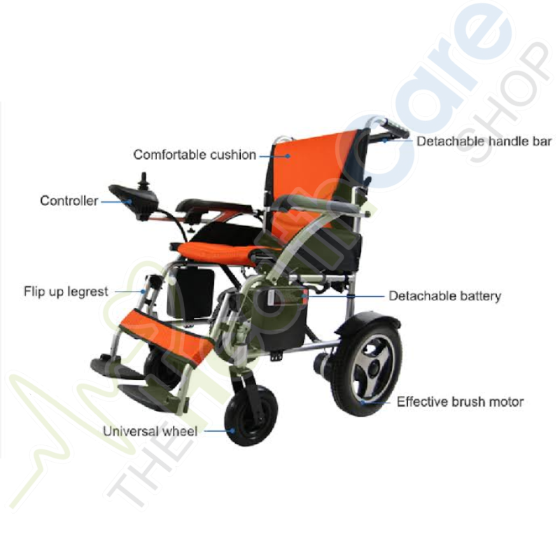 Lifecare Enterprises Aluminium High-End Electric Wheelchair (MC 114 LA) – Lightweight, Durable & Smart Mobility