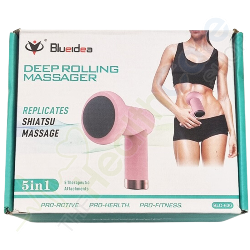Electroginal BlueIdea Deep Rolling Massager – 5-in-1 Rechargeable Rotating Massager Machine