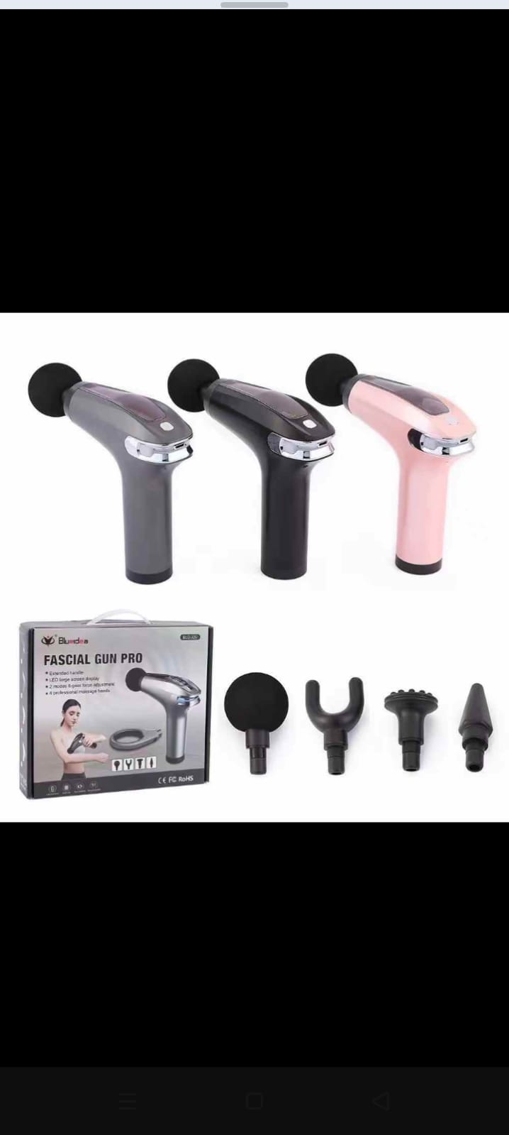 Blueidea Fascial Gun Pro – Deep Tissue Percussion Muscle Massager