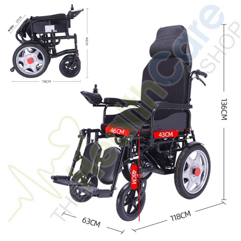 LC 2000 Electric Wheelchair – LC-2000 Reclining & Electric Footrest Wheelchair