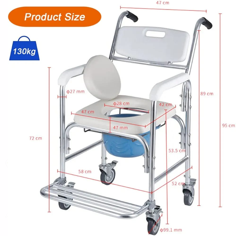 ComfortCare 614 Commode Chair – Sturdy, Comfortable & Portable Toilet Solution
