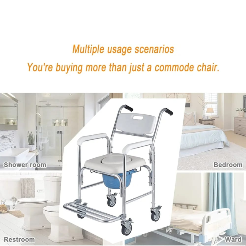 ComfortCare 614 Commode Chair – Sturdy, Comfortable & Portable Toilet Solution