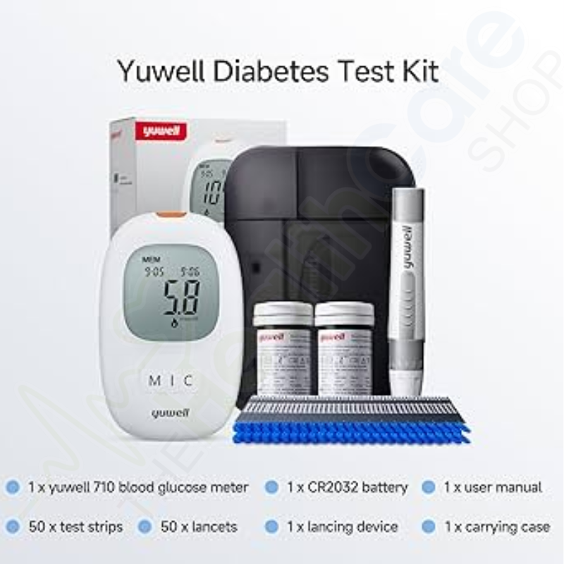 Yuwell Accusure 710 – Blood Sugar Monitor with 25 Strips