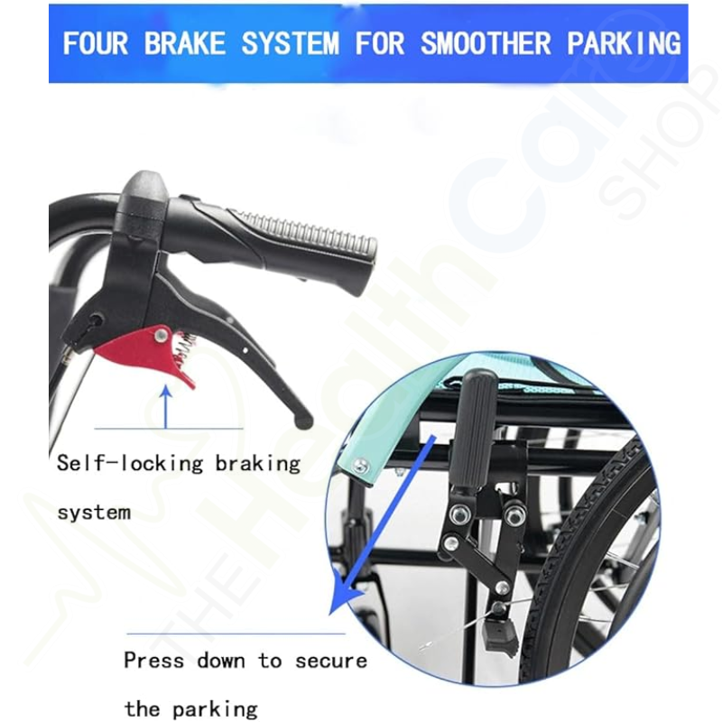 Wheelchair KY-866-L – Lightweight Aluminum Frame Manual Wheelchair