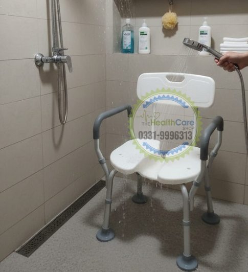 Ergonomic Heavy-Duty Shower Chair with H-Shaped Design