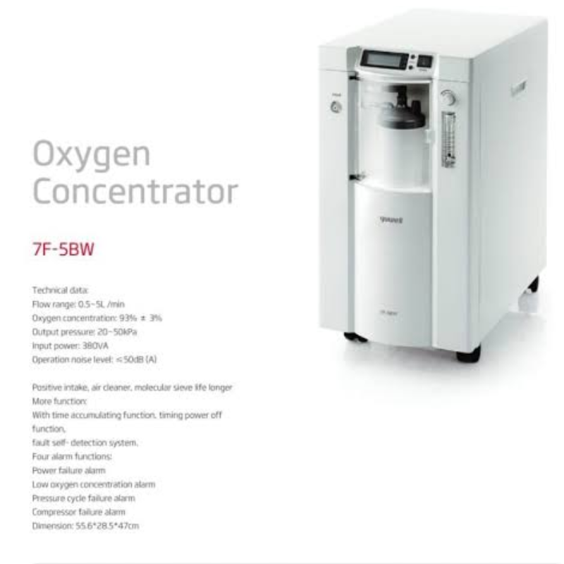 YUWELL 7F-5BW 5 Liter – Oxygen Concentrator