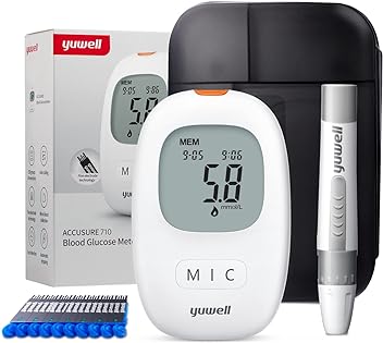 Yuwell Accusure 710 – Blood Sugar Monitor with 25 Strips