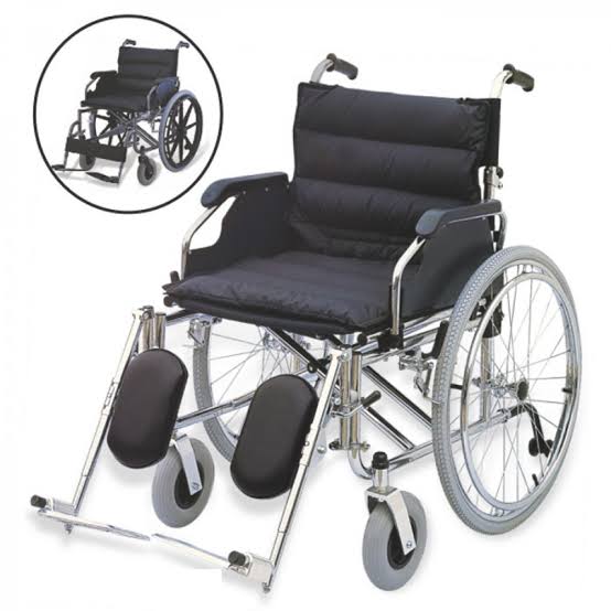 Wheelchair KY-951-AC  Extra Wide, Heavy-Duty Orthopedic Wheelchair with Flip Armrests & Elevating Footrests