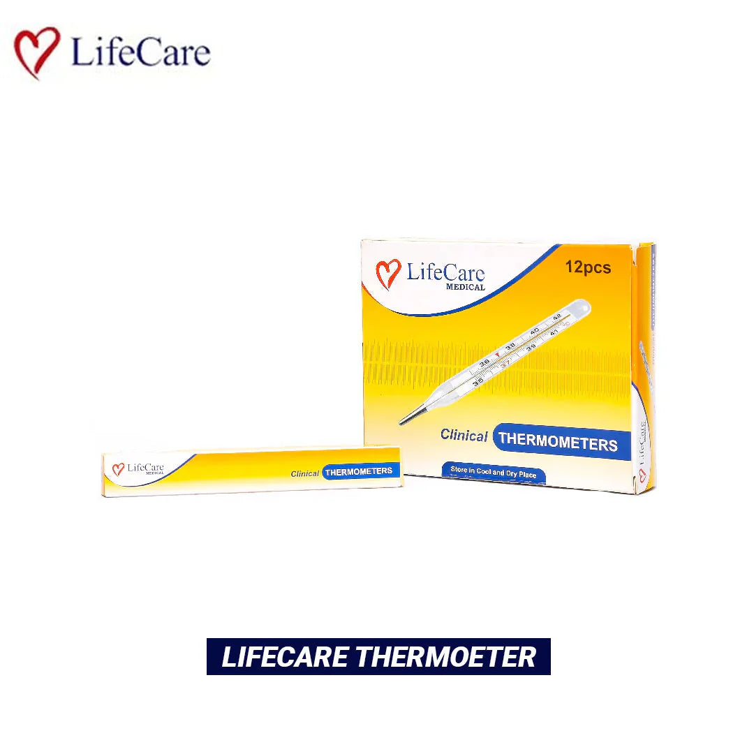 Life Care Clinical Glass Thermometer – Accurate & Mercury-Free Temperature Monitoring