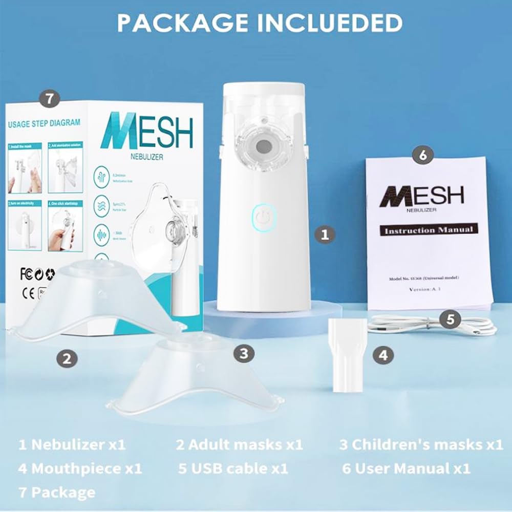 Mesh Nebulizer SY308 - Portable Mesh Nebulizer Machine Price in Pakistan