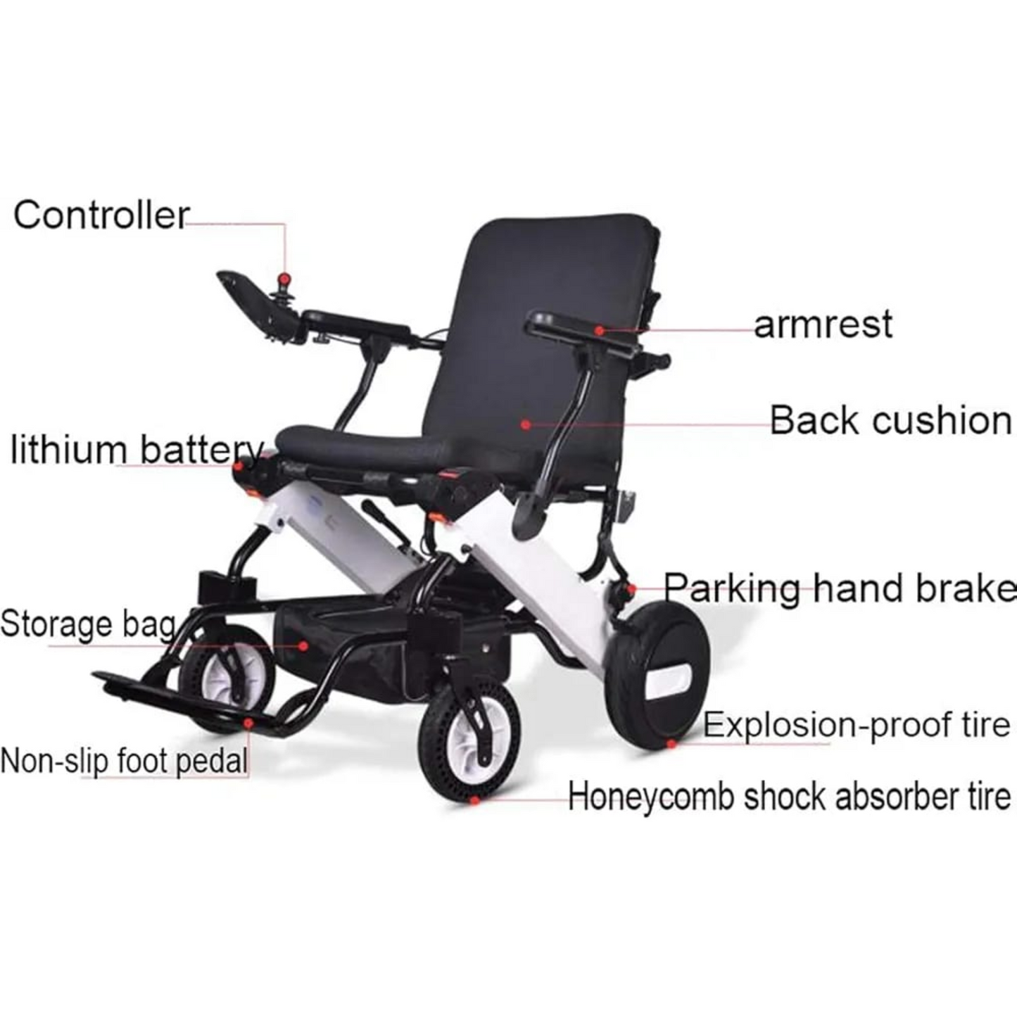 DY-105-LA Electric Wheelchair – Smart Mobility, Comfort & Convenience