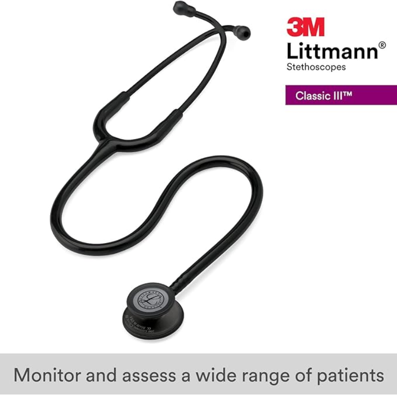3M Littmann Classic III ( All Black ) Monitoring Stethoscope