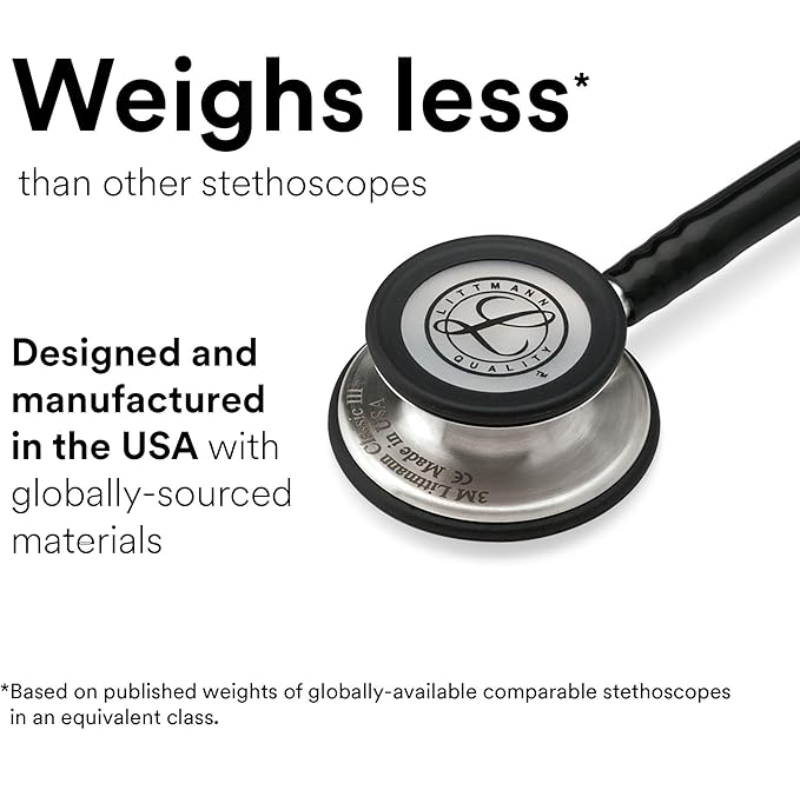 3M Littmann Classic III ( All Black ) Monitoring Stethoscope