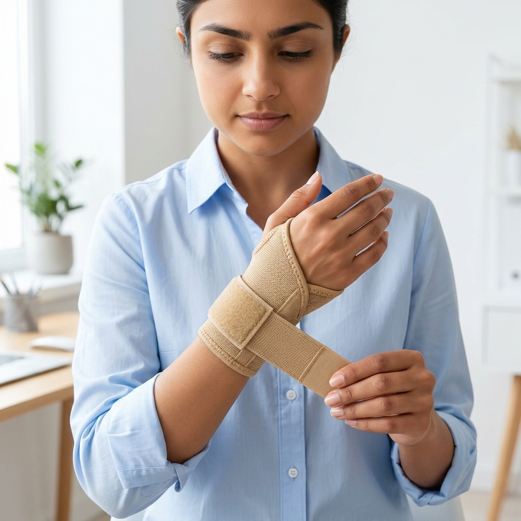 Wrist Brace with Stabilizing Strap
