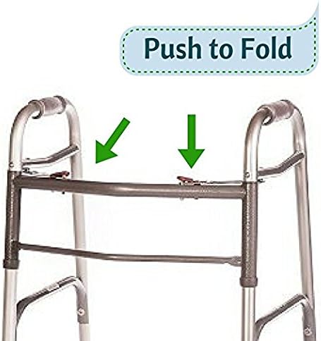 Walker 965-L Double Button – Foldable & Height Adjustable Mobility Aid