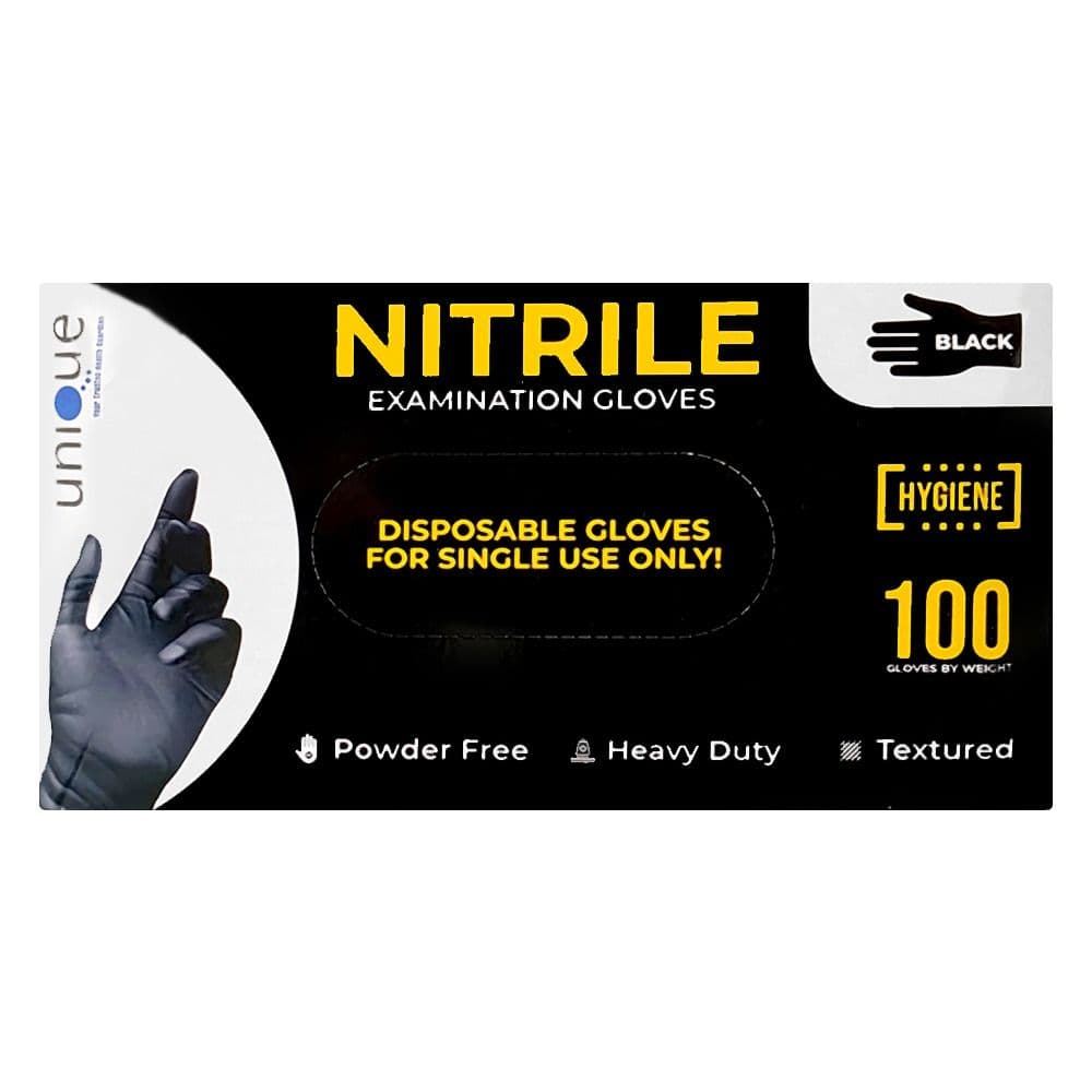 Black Nitrile Examination Gloves