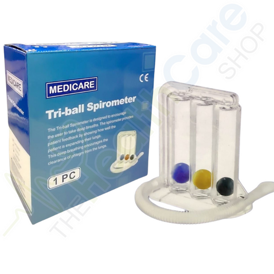Medicare Tri-Ball Spirometer – Effective Lung Function Training