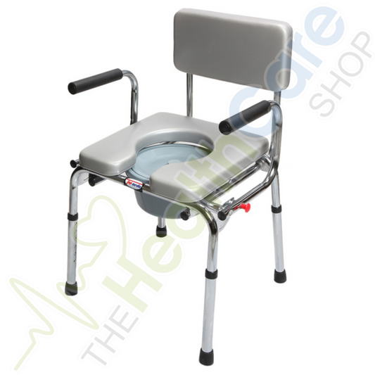 Commode Chair 6671 Extra Wide – Flip-Up Armrests for Maximum Comfort & Accessibility