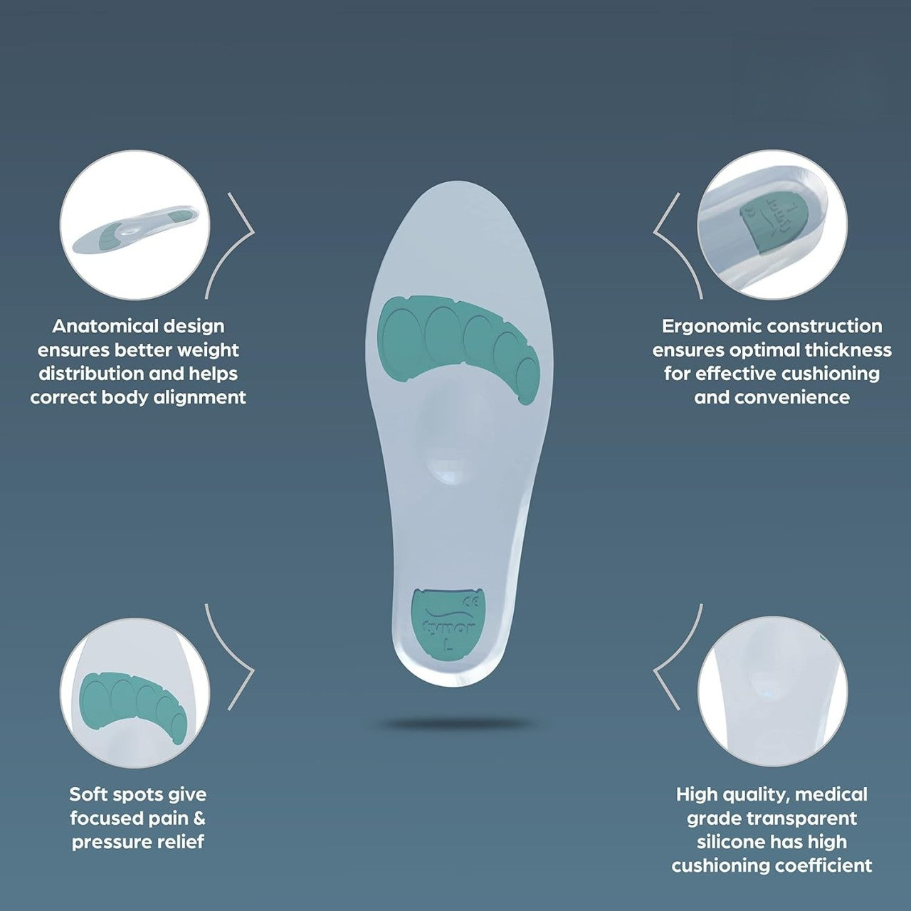 Silicone Insole Pads Orthomed (TAIWAN)