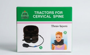 Lo Liou Inflatable Cervical Neck Traction Device – 3-Layer Neck Pain Relief Pillow & Posture Corrector