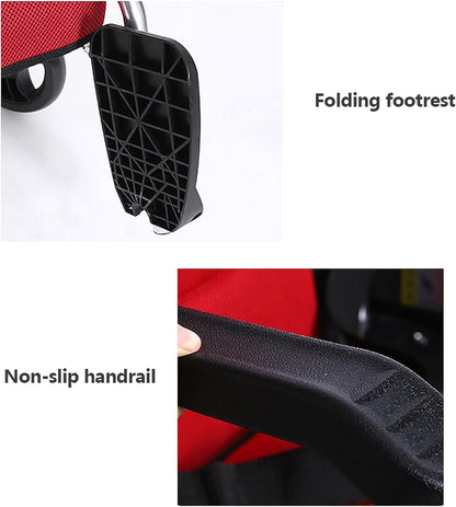 Aluminum Wheelchair 865LABJ-12 – Lightweight, Foldable & Durable Mobility Aid