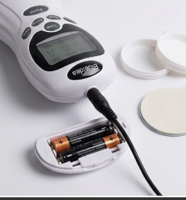 Blueidea Digital Therapy Machine – Electronic Pulse Massager with 4 Electrode Gel Pads & Full Body Pain Relief System