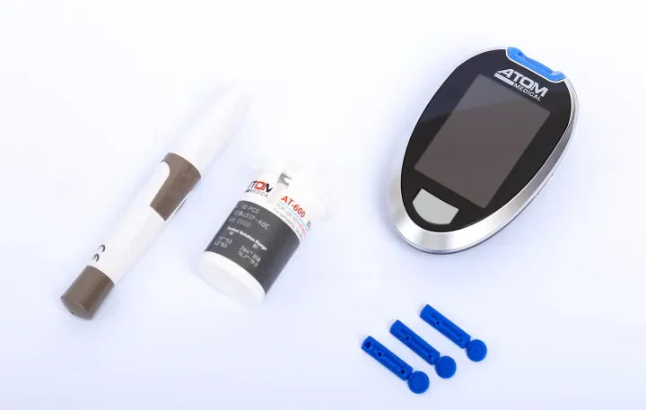 Atom Blood Glucose Sugar Test Meter Kit AT-600