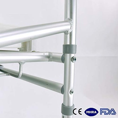 Aluminum Commode Chair – Foldable, Lightweight, Model CA-615-L