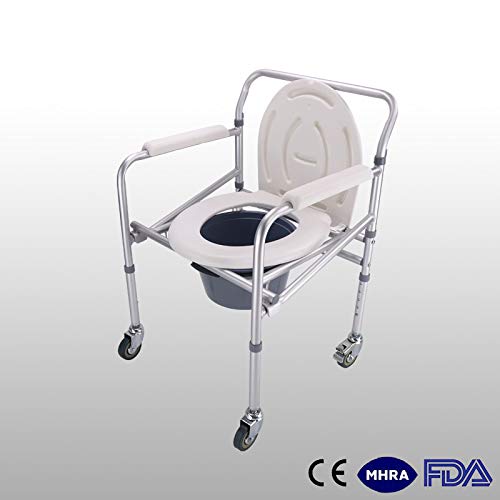 Aluminum Commode Chair – Foldable, Lightweight, Model CA-615-L