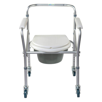 Aluminum Commode Chair – Foldable, Lightweight, Model CA-615-L