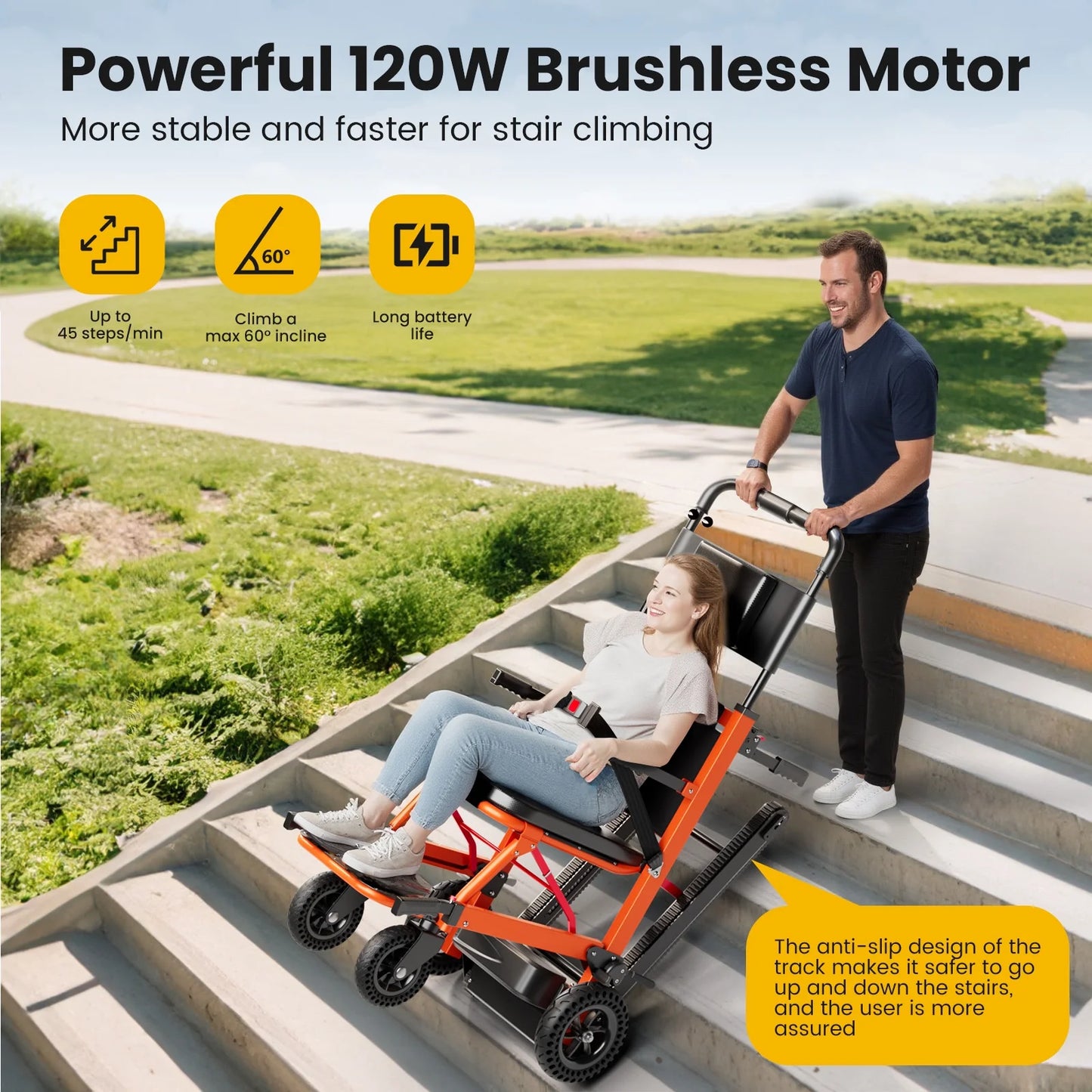 Stair Climbing Wheelchair in Pakistan – Electric Stair Climber Wheelchair Price