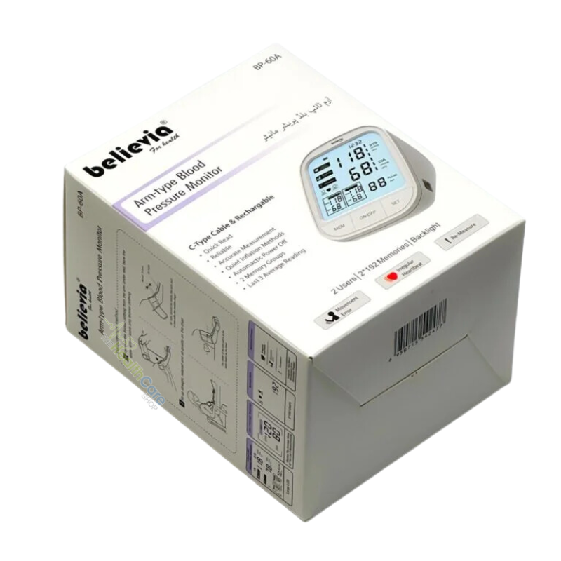 Believia BP-60A Rechargeable Arm-Type Blood Pressure Monitor
