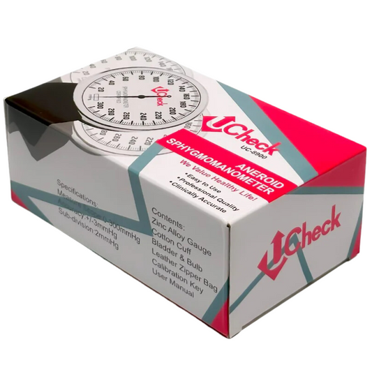 U-CHEK Aneroid Sphygmomanometer – Manual Blood Pressure Monitor with Dial Gauge