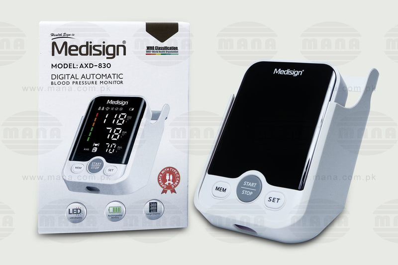 Medisign Digital Blood Pressure Monitor Rechargeable –  BPM 830