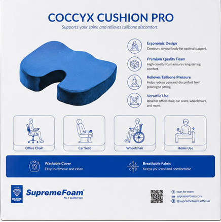 Coccyx Cushion Pro – Orthopedic Seat Cushion